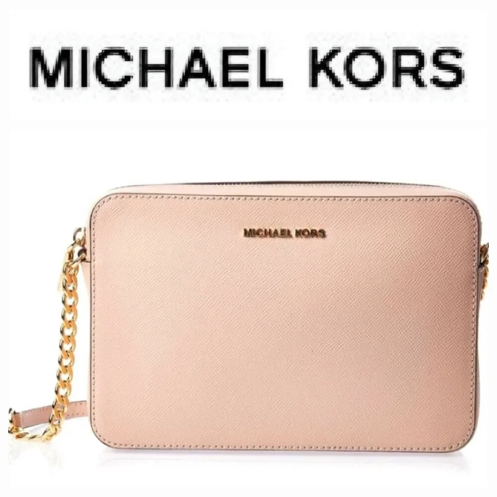 Michael Kors Jet Set Large East/West Crossbody Bag-‎ Pink